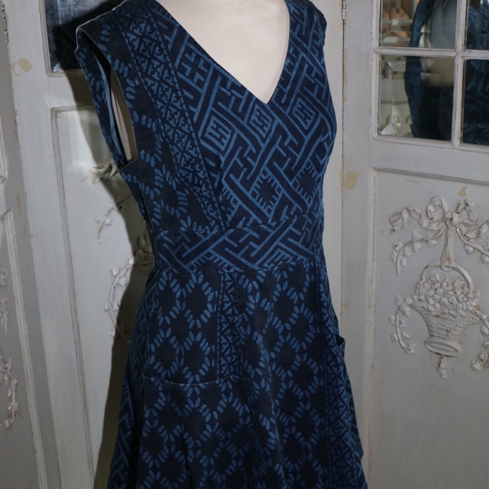 Denim dress, above knee